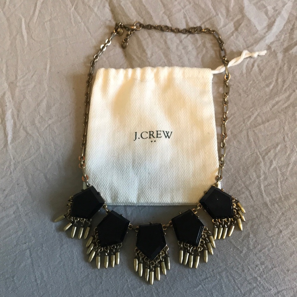 J. Crew Women’s Statement Necklace - Black & Gold